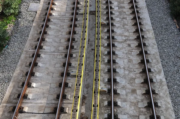 Railway tracks background — Stock Photo, Image
