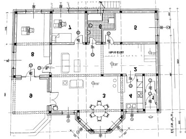 Architectural plan clipart