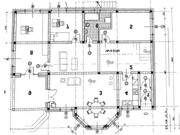 Architekturplan — Stockvektor