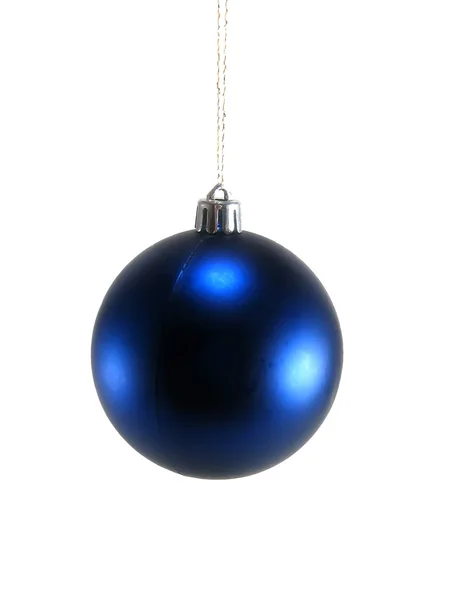 Niebieska świąteczna piłka — Zdjęcie stockowe