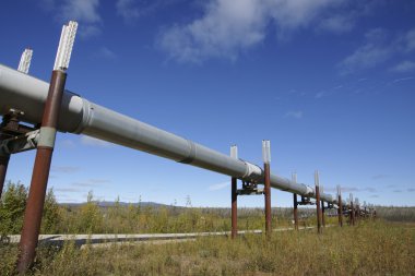 Trans-Alaska pipeline clipart