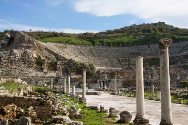 Ancient ephesus theater clipart