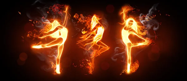 Taniec ognia — Zdjęcie stockowe