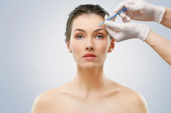 Botox injection Royalty Free Stock Images