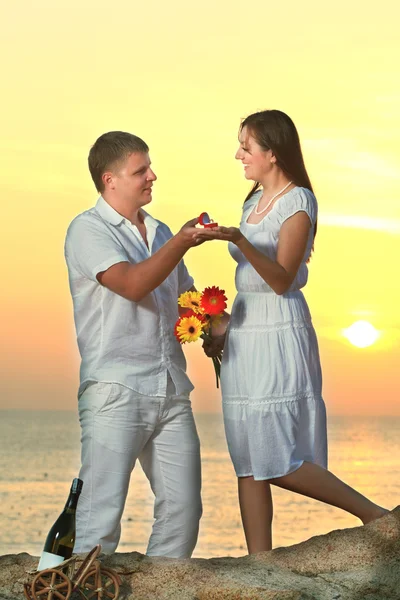 Erbjudande om äktenskap — Stockfoto