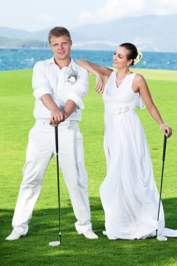 Wedding golf clipart