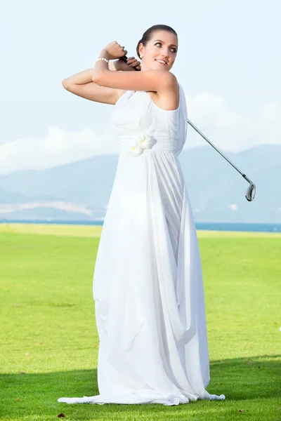 Свадебный гольф — стоковое фото