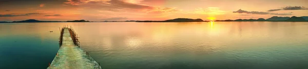 Panorama zachodu słońca — Zdjęcie stockowe