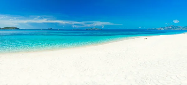Tropická pláž panorama — Stock fotografie