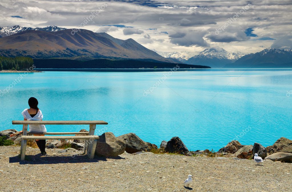 Lake Pukaki And Mount Cook New Zealand Stock Photo Image By C Muha04