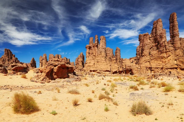 Sahara пустелі, tassili n'ajjer, Алжир — стокове фото