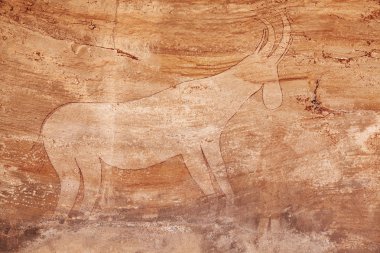 Rock paintings of Tassili N'Ajjer, Algeria clipart