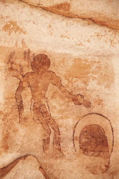 Pitture rupestri di Tassili N'Ajjer, Algeria — Foto Stock