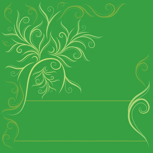 Σχεδιασμός με διακοσμητικό δέντρο από φύλλα — Διανυσματικό Αρχείο