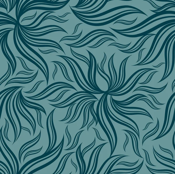완벽 한 녹색 꽃 패턴 leafs — 스톡 벡터