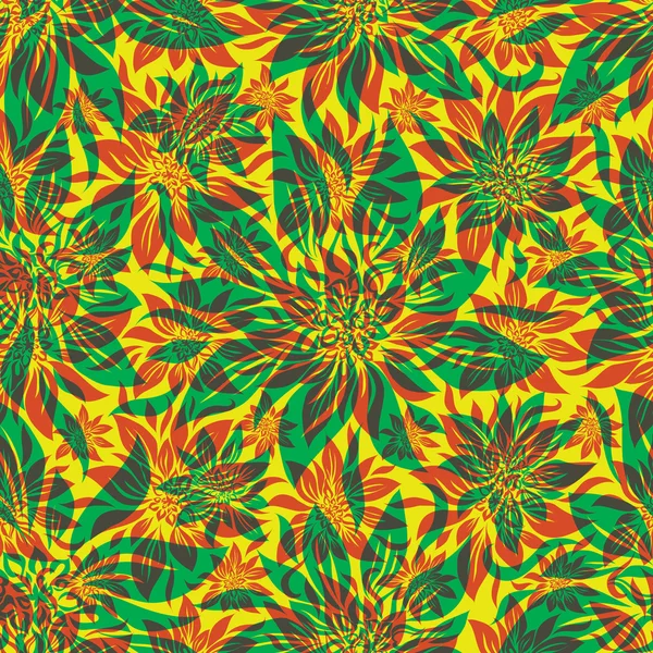 릴리 꽃과 완벽 한 꽃 패턴 벡터 — 스톡 벡터