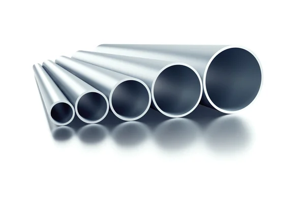 Conjunto de tubos de acero — Foto de Stock