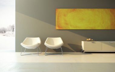 Design of lounge room clipart