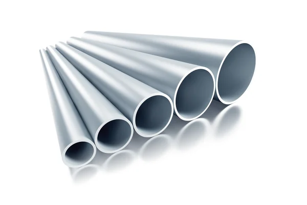 Conjunto de tubos de aço — Fotografia de Stock