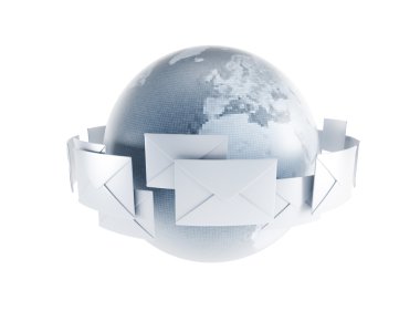 World correspondence clipart