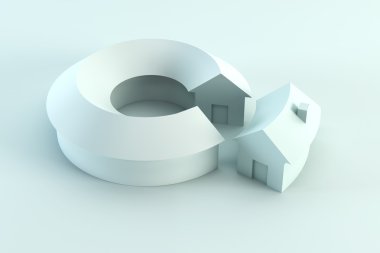 kavramsal evi diyagramı 3d render