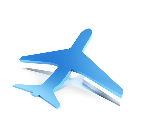 Symbolische vliegtuig opstijgen — Stockfoto