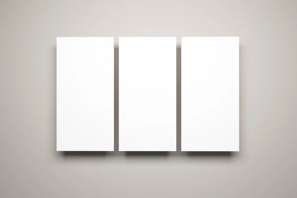 Blank pictures on the wall — Stock Photo, Image