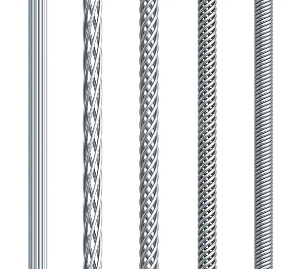 Комплект из бесшовного стального кабеля — стоковое фото