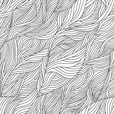 Abstract seamless pattern waves clipart