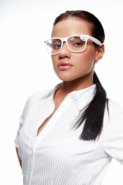 Business woman in glasses — Stock Photo, Image