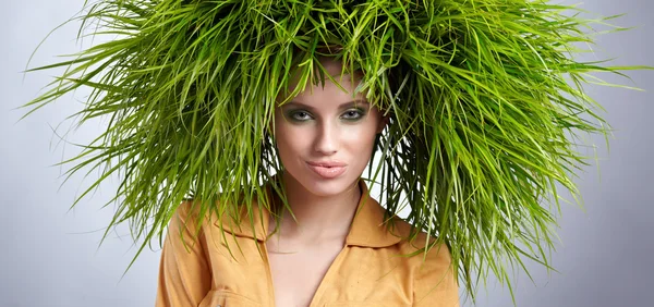 stock image Ecology woman, green concept