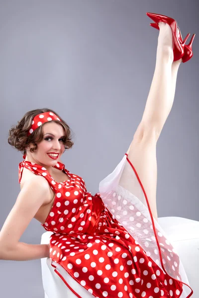 Pin-up girl. American style Royalty Free Stock Images