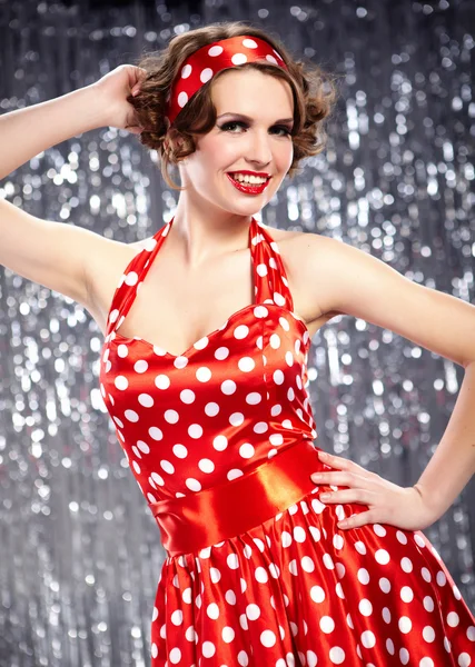 Pin-up girl. American style Royalty Free Stock Photos