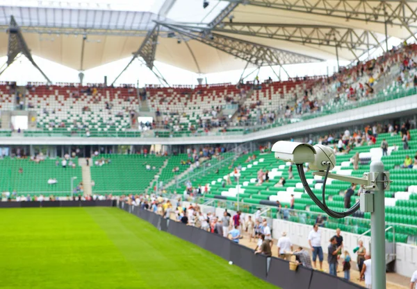 Überwachungskamera am Stadion — Stockfoto
