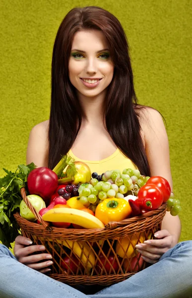 Φρούτα και λαχανικά ψώνια — Φωτογραφία Αρχείου