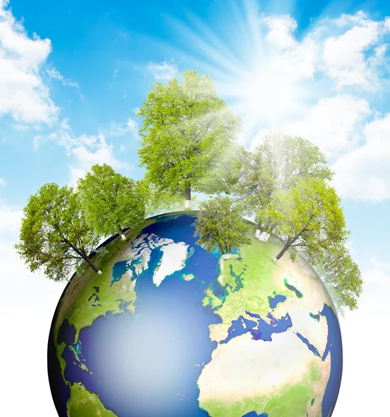 Green Earth. — Stock Photo, Image