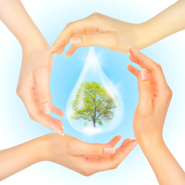 The symbol of Save Green Planet. — Stock Photo, Image