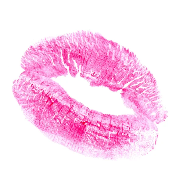 女性のキス スタンプ — ストック写真