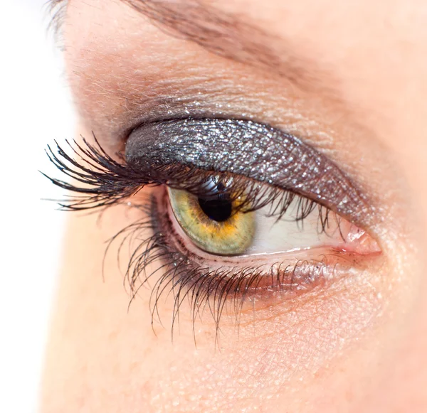 Close-up olho negro — Fotografia de Stock