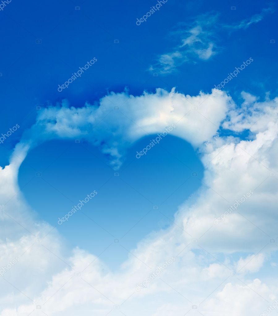 Heart of clouds