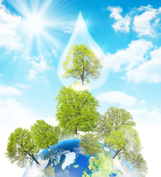 Green Earth — Stock Photo, Image