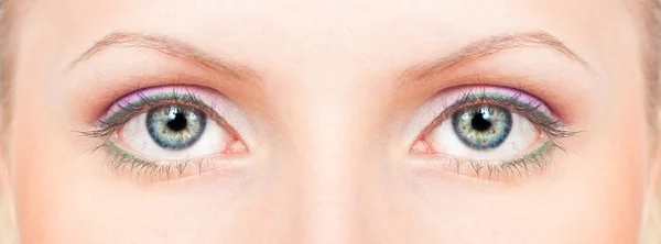 Kék-zöld szemek — Stock Fotó