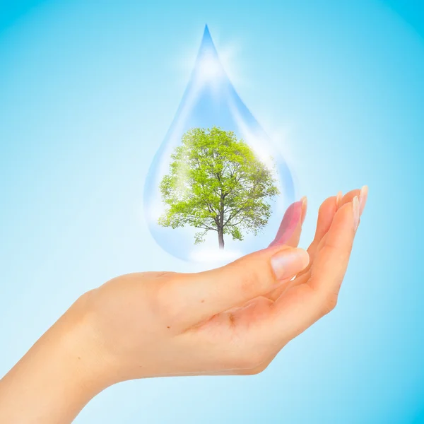 En symbol för rädda grön planet — Stockfoto