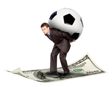 Soccer/football and money clipart