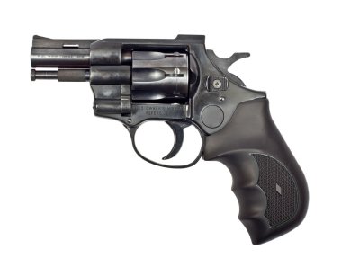 Black revolver clipart