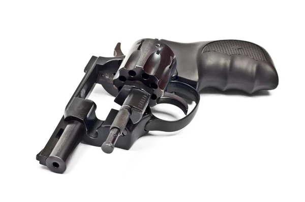 Černý revolver — Stock fotografie