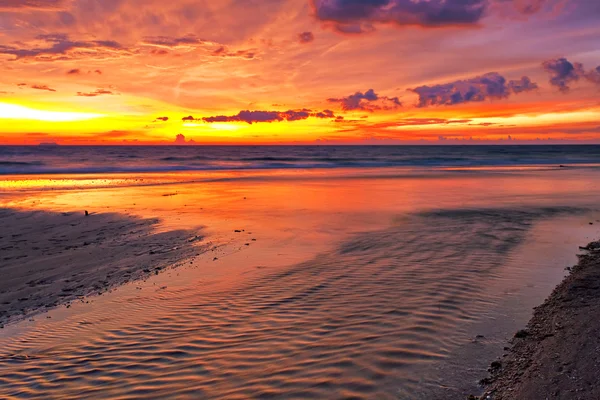 Színes sunset Beach — Stock Fotó