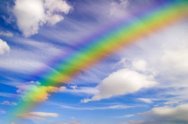 soyut gökkuşağı gökyüzü üzerinde