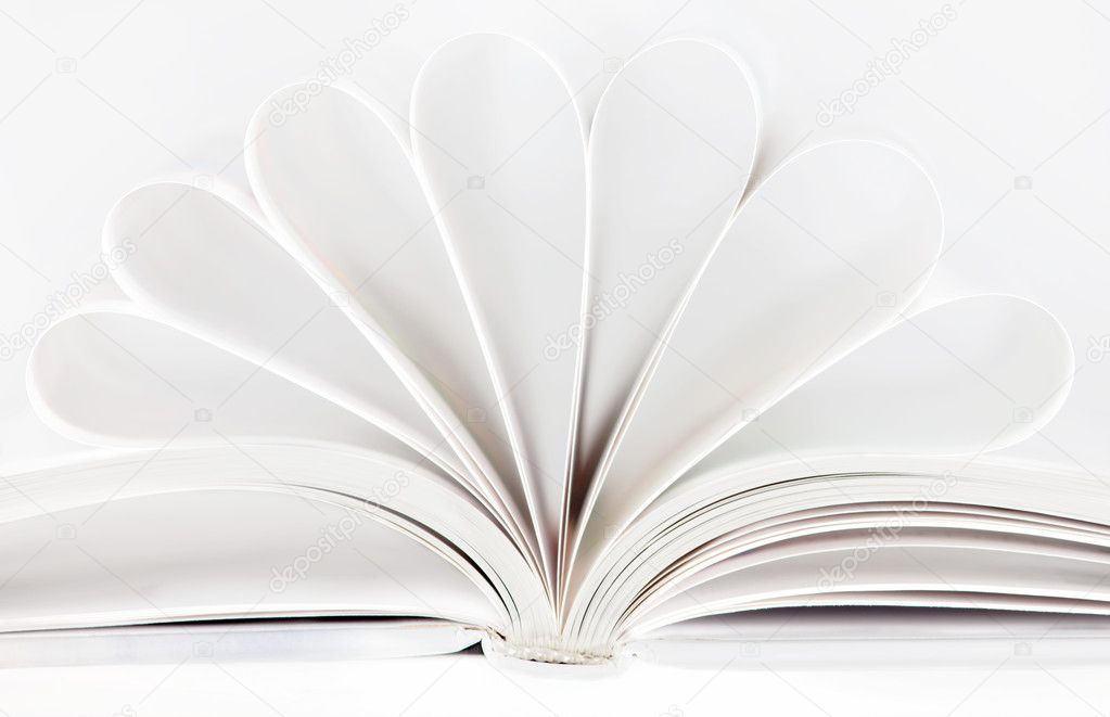 Abstract book on white