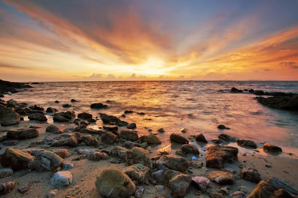 Stock image Tropical colorful sunset.